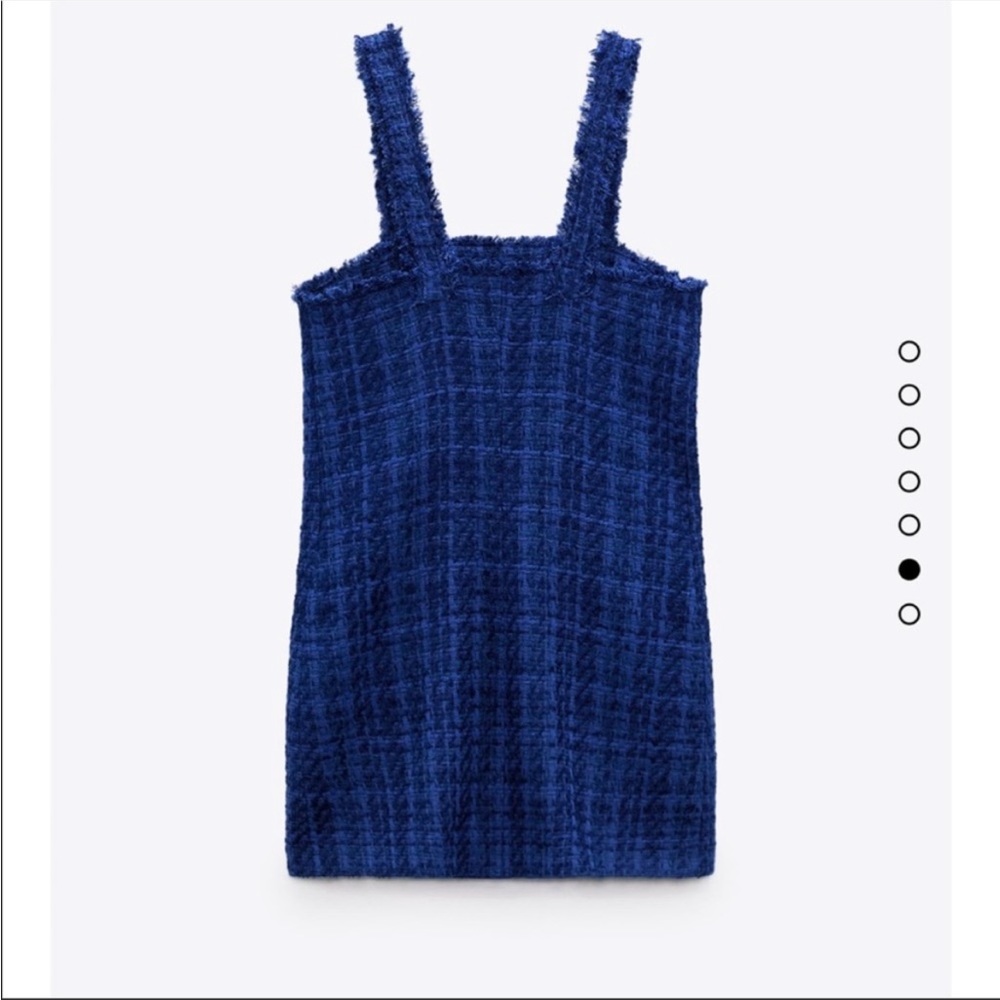 Zara Tweed Button Overalls Dress - Picture 4 of 7